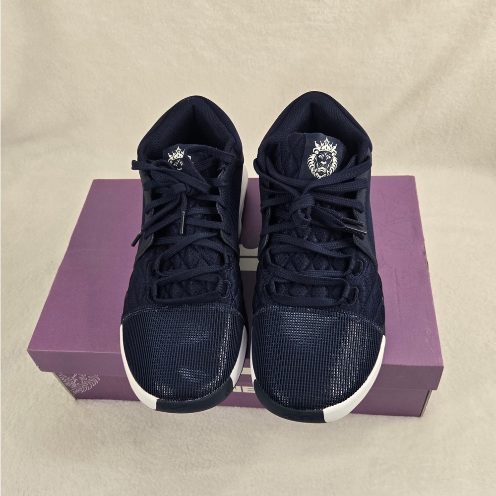 Men's Athletic Shoes in Navy and White